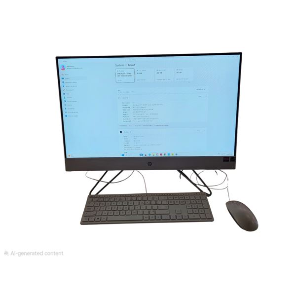 HP Ryzen 7 All-in-One Computer set with Keyboard & Mouse - 16GB Ram & 512GB SSD