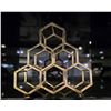 Image 1 : New Hexagon Wine Rack Gold - RV: $400