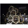 Image 2 : New Hexagon Wine Rack Gold - RV: $400