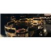 Image 1 : New Group Of Designer Gold Oval Mirrored Tray and Wine Holder