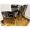 Image 2 : New Group of 2 Chrome Harp Vase