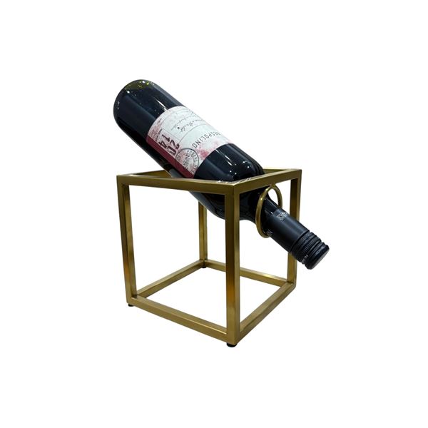 New - Geometric Metal Tabletop Wine Rack by Ark Interiors - new floor model