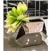Image 3 : 3pc Assorted Geometric Chrome Vases - new floor model