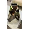 Image 4 : 3pc Assorted Geometric Chrome Vases - new floor model