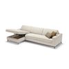 Image 2 : New - Dienne - Lisbona Medium Brown Color Designer Sectional Sofa Bed with Storage - approx. 110.63i