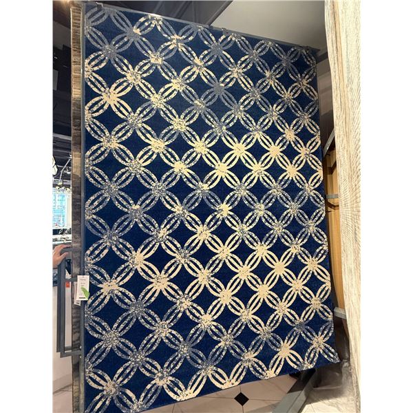 New - Blue Carpet Acrylic - approx. 116in x 78in - MSRP $1,980 - new floor model