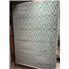 Image 1 : New - Blue/Cream Nylon Area Rug - approx. 79in x 114in - MSRP $1,880 - new floor model