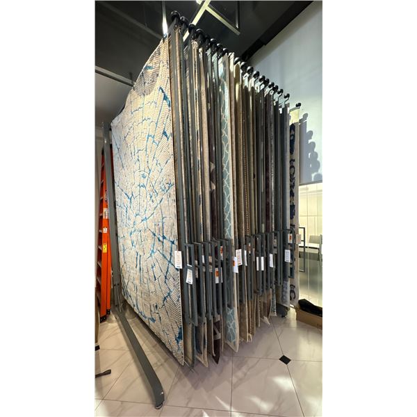 Commercial Rugs Display Rack - approx. 7.5ft D x 7.25ft W x 11ft H (rugs not included)
