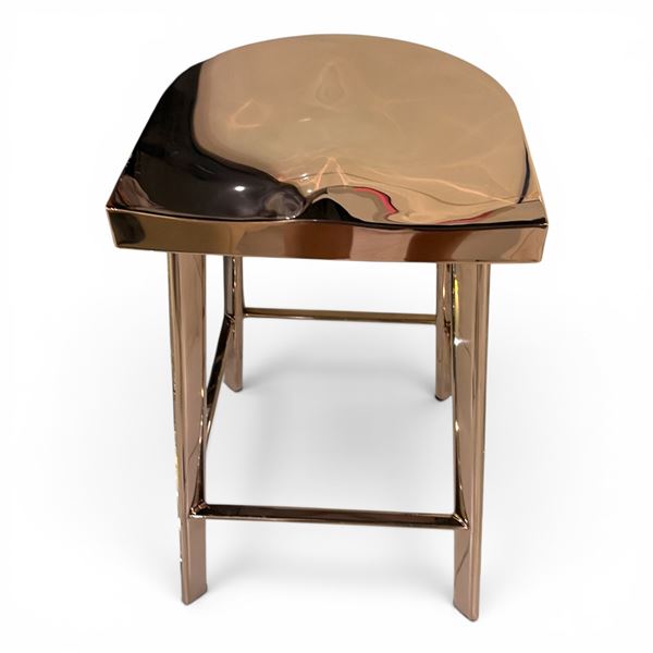 New Bohemian Bar Stool Rose Gold MSRP $1,499 (16x16x30") New Floor Model