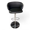 Image 1 : New Lola Stool Black Leather MSRP $1,299 New Floor Model