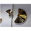 Image 2 : New Fan Set Wall Decor 5pc Gold Finish MSPR $899