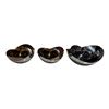 Image 1 : New Set of Polished Steel Wave-Form Decorative Bowls