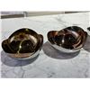Image 3 : New Set of Polished Steel Wave-Form Decorative Bowls