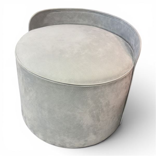 New Lila Pouf Ulivi Leather MSRP $4,763 (21.5x22x16.1) New Floor Model