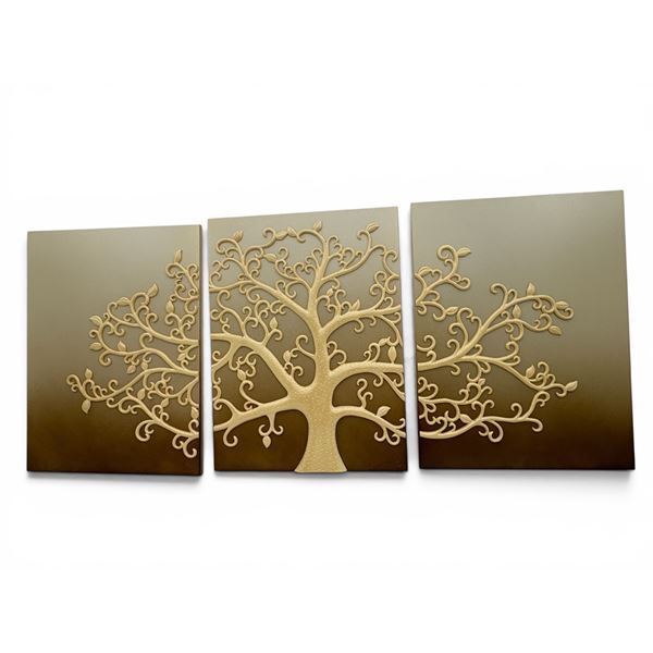 Tree of Life Set of 3 Wall Art - MSRP $699 - approx. 23in 31in each