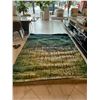 Image 1 : New Blue/Green Forest Carpet - Approx: 114" x 78" - Material 100% Nylon