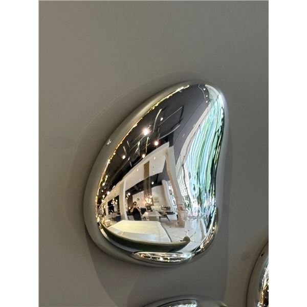 9pc New Medium Black Chrome Drop Wall Hangings