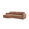 Image 1 : New - Moe's Madrid Sectional Heritage Pink Sofa, Left Facing Chaise - RV: $3499 (OA-1058-33-L-0)