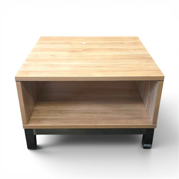 Square Wooden Side Table, H18" x 29" x 29" - some minor wear