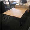 Image 3 : Square Wood Top Black Metal Frame End Table (30x30x14) - RV: $295
