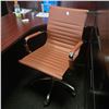 Image 3 : Brown Faux Leather Office Chair