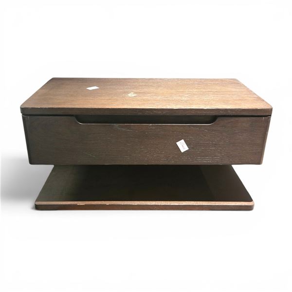 Moe's Jonah Floating Nightstand Dark Brown - RV: $589 - 24.02W x 12.01"x 12.01" H, minor werar on to