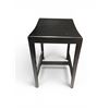 Image 1 : Black Wooden Vanity Stool, H24" x 16" x 13.5" - RV: $145