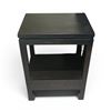 Image 1 : Wooden Black Side Table, H27" x W20" x 14.5"
