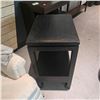 Image 2 : Wooden Black Side Table, H27" x W20" x 14.5"