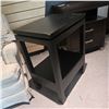 Image 3 : Wooden Black Side Table, H27" x W20" x 14.5"