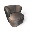 Image 1 : Plush Velvet Wrap-Around Accent Chair - RV: $745 (29')