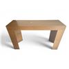 Image 1 : Light Brown Rectangular Wooden Console Table, H30" x W50" x D16" - some minor wear