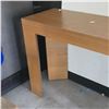 Image 3 : Light Brown Rectangular Wooden Console Table, H30" x W50" x D16" - some minor wear