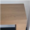 Image 4 : Light Brown Rectangular Wooden Console Table, H30" x W50" x D16" - some minor wear