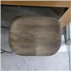 Image 4 : 2-Pcs Wooden Stools with Metal Legs