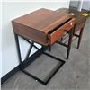 Image 2 : Single Drawer Wood Side Table (18x15x26.5) - RV: $195