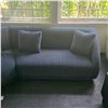 Image 4 : Moe's Fraser 2 Piece Modular Sofa Deep Blue - RV $5,498 - 128in x 34.29in x 31.5in