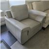 Image 3 : Modern Light Grey Faux Leather Lounge Chair - RV $1,295 (W45')