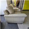 Image 4 : Modern Light Grey Faux Leather Lounge Chair - RV $1,295 (W45')