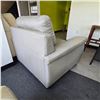 Image 5 : Modern Light Grey Faux Leather Lounge Chair - RV $1,295 (W45')