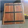 Image 4 : Live Edge Wood Metal Strap End Table (28x28x24") - RV: $295