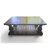 Image 1 : Brown Rectangular Wooden Coffee Table, H20" x W54" x D30" - RV: $595