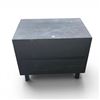 Image 1 : Black Wood 2-Drawer Nightstand (23.5x18x21.5) - RV: $295