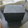 Image 3 : Black Wood 2-Drawer Nightstand (23.5x18x21.5) - RV: $295