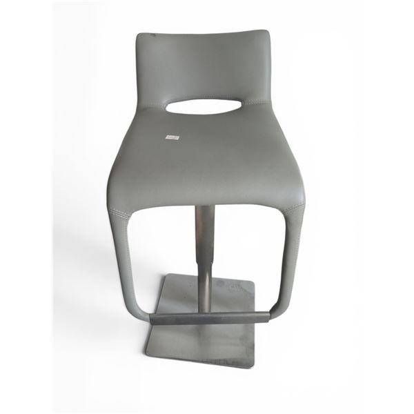 Modern Leather Adjustable Swivel Bar Stool