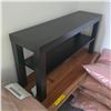 Image 2 : Style in Form Prince Desk Shelf, Black, H17.5" x W35" x D10"