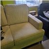 Image 4 : Studded Fabric Ivory 3-Seat Sofa  (W89")