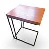 Image 1 : Wood with Metal Frame Console Table, H27.5" x 22" x 18"