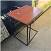 Image 4 : Wood with Metal Frame Console Table, H27.5" x 22" x 18"