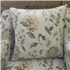 Image 3 : New Open Box 33" Arezzo Teal Fabric Floral Chair (W32") - RV $995